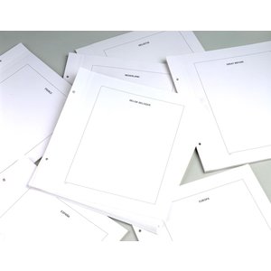 Blanc sheets, with borderline and country print  - Andorra