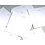 Blanc sheets, with borderline and country print  - British Antartic Territory
