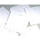 Davo, Blank sheets, with borderline print and country/region printing - Faroër (2-screw) White - dim: 275x310 mm. ■ per 20 pcs.