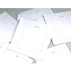 Blanco bladen, met kader en land print  - Andorre - Blad kleur: Wit en Zwart printwerk - DAVO (2 Gats) - afm: 275x310 mm. ■ per 20 st.