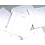 Blanc sheets, with borderline and country print  - Andorre