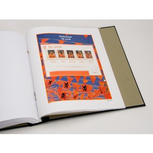 Supplement year: 2008 - European Championships - type: DeLuxe - sheets for Special issued Miniature-sheets, N°: EK.1-4 (4 pcs.) - Davo (2 Holes)