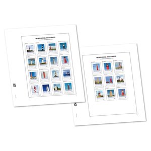 Davo de luxe bladen Nederland Persoonlijke Postzegels Nederlandse Vuurtorens , jaar2014