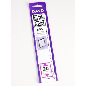 EASY, Klemmleisten Selbstklebend auf schwarzem Trägerfolie (entspiegelt)