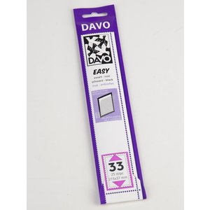 EASY, Klemmleisten Selbstklebend auf schwarzem Trägerfolie (entspiegelt)