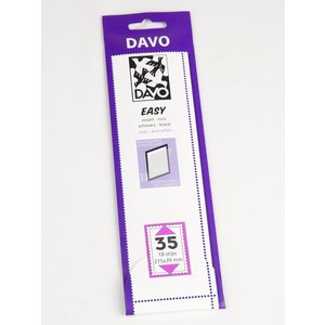 EASY, Klemmleisten Selbstklebend auf schwarzem Trägerfolie (entspiegelt)