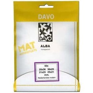 ALBA, Mount strips NL 4 x 50 - on clear backing  - (anti-reflective)
