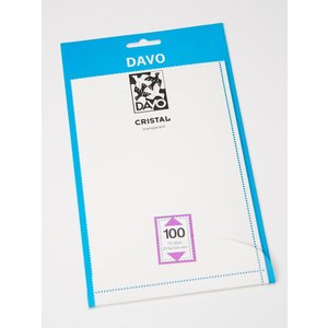 CRISTAL, Klemstroken  Onderzijde gesloten op transp. ondergrond (glanzend)