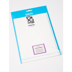 CRISTAL. Bandes à pochettes - Assortiment de blocs - sur fond transparent (réfléchissant)