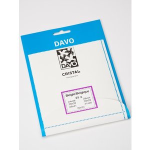 CRISTAL, Mount strips Assortment of Belgian sizes - on clear backing  - (reflective)