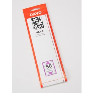 NERO, Klemstroken  Onderzijde gesloten op zwarte ondergrond (glanzend)