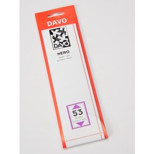 NERO, Klemstroken  Onderzijde gesloten op zwarte ondergrond (glanzend)