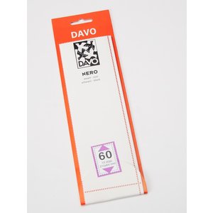 NERO, Klemstroken  Onderzijde gesloten op zwarte ondergrond (glanzend)