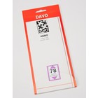 Mount strips,  78 mm. High and 215 mm. wide, to cut to size yourself - NERO Bottom weld, on black backing (reflective) wide:  - Type: N.78 ■ per 10 pcs.