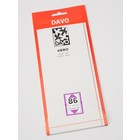 Mount strips,  86 mm. High and 215 mm. wide, to cut to size yourself - NERO Bottom weld, on black backing (reflective) wide:  - Type: N.86 ■ per 10 pcs.