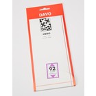 Mount strips,  92 mm. High and 215 mm. wide, to cut to size yourself - NERO Bottom weld, on black backing (reflective) wide:  - Type: N.92 ■ per 10 pcs.