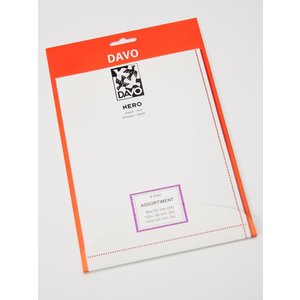 NERO, Klemstroken - Blokken assortiment - op zwarte ondergrond (glanzend)