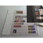 Postzegel insteekbladen, Wit 2-zijdig gebruik - 9 vakken horizontaal - DAVO, W.9 - 2 Gats ■ per stuk.