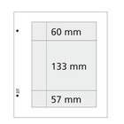 Davo, Self-adhesive Insert folders L.3-1 (200x57/60/133 mm.)  Transparent - dim: 200x250 mm. ■ per 10 pcs.