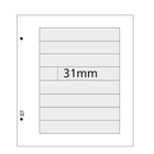 Davo, Self-adhesive Insert folders L.8 (200x31 mm.)  Transparent - dim: 200x250 mm. ■ per 10 pcs.