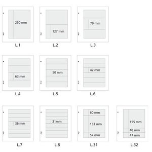 Davo de luxe, Insteek mappen type L, assortiment