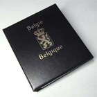 Davo, KOSMOS, Album (4 Ringe)  België-Belgique - mit Schutzkassette exkl. Inhalt - Blau - Abm: 285x315x60 mm. ■ pro  Stk.