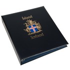 Davo, KOSMOS, Album (4 anneaux)  Island-Iceland - avec boite de protection excl. contenu - Bleu - dim: 285x315x60 mm. ■ par  pc.