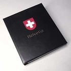 Davo, KOSMOS, Album (4 rings)  Helvetia - met cassette en excl. inhoud - Blauw - afm: 285x315x60 mm. ■ per  st.