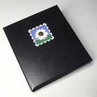 Davo, KOSMOS, Album (4 Ringe) Motiv Blumen - mit Schutzkassette exkl. Inhalt - Blau - Abm: 285x315x60 mm. ■ pro  Stk.