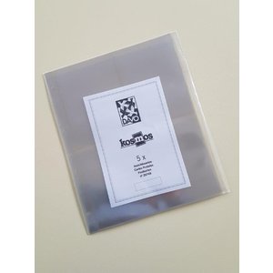 Insert sheets, Fully transparent - 2x2 compartments vertical, Cristal - type MK - 4 Rings - Pocket dim: 110x145 mm.