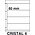 Einsteckblätter, Völlig transparent - 4 Fächer horizontal - KOSMOS, Cristal - Typ 4 - 4 Ringe - Fach abm: 225x60 mm. ■ pro 5 Stück.