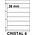 Insert sheets, Fully transparent - 6 compartments horizontal - KOSMOS, Cristal - type 6 - 4 Rings - Pocket dim: 225x38 mm. ■ per 5 piecess.