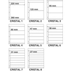 Davo, CRISTAL sheets (4 rings) Different versions - dim: 250x310 mm. ■ per 8 pc.