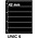 Insert sheets, Black - 6 compartments horizontal - KOSMOS, Unic - type 6 - 4 Rings - Pocket dim: 215x42 mm. ■ per 5 piecess.