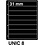 Insert sheets, Black - 8 compartments horizontal, Unic - type 8 - 4 Rings - Pocket dim: 215x31 mm.