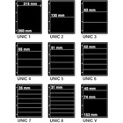 Feuilles de pochettes, Noir - Gamme de feuilles - KOSMOS, Unic - 4 Anneaux ■ par 9 pièces.