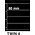 Davo, TWIN bladen (4 rings) 4 vaks indeling (225x60) Zwart - afm: 250x310 mm. ■ per 5 st.