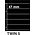 Insert sheets, Black 2-sided use - 5 compartments horizontal - KOSMOS, Twin - type 5 - 4 Rings - Pocket dim: 225x47 mm. ■ per 5 piecess.