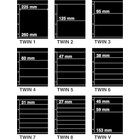 Insert sheets, Black - Range of sheets - KOSMOS, Twin - 4 Rings ■ per 9 piecess.