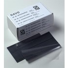 Davo, Insteek kaarten (N2) - 2 stroken met Transparante afdekfolie - Zwart - afm: 147x84 mm. ■ per 100 st.