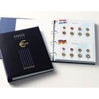 Davo, Kosmos, Album (4 anneaux)  Jeux monnaies d`Euro, 12 premiers pays d`Euro - avec 6 feuilles avec système de presse, incl. boite - Bleu - dim: 285x328x65 mm. ■ par pc.
