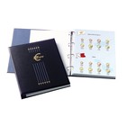 Davo, Kosmos, Album (4 rings)  Euro coin sets, next 8 Euro countries - incl. 4 sheets with press system, incl. slipcase - Blue - dim: 285x328x65 mm. ■ per pc.