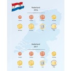 Davo, Supplement - Netherlands, King Willem Alexander Euro coins - years 2016/17 - Transp/m. preprint sheet(color)  dim: 250x310 mm. ■ per pc.
