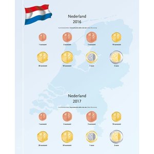 Davo Kosmos, Supplement Euro coin album Netherlands, years 2016 till 2017