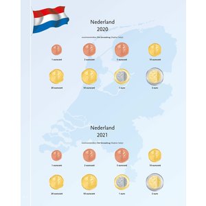 Davo Kosmos, Supplement Euro coin album Netherlands, years 2020 till 2021