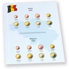 Davo, Supplement - Belgium, Euro coins - years 2003/2004 - Transp/m. preprint sheet(color)  dim: 250x310 mm. ■ per pc.