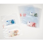 Davo, de luxe, Sheets (2 holes)  2 compartments(200x160 mm.)  for Banknotes - Transparent - dim: 225x338 mm. ■ per 10 pcs.