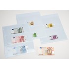 Davo, Kosmos, Sheets (4 rings)  3 compartment (225x95 mm.)  for Banknotes (euro)- Transparent - dim: 250x310 mm. ■ per pc.3.