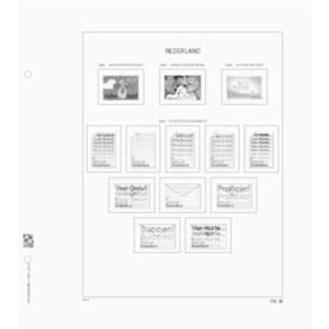 Supplement year: 2001 - Netherlands - type: DeLuxe - sheets for Stamps, Combinations from Vending and Stamps Booklets, N°: PB25-PB29 (5 pcs.) - Davo (2 Holes)