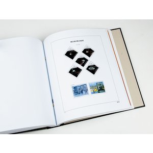 Nachtrag Jahr: 2018 - Belgien - Typ: DeLuxe - Blätter für Briefmarken aus Blöcken (1b), N°: 297a-g (7 Stk.) - Davo (2 Löcher)